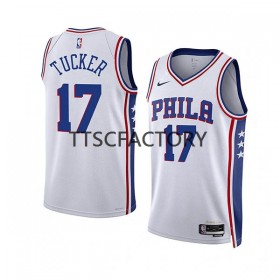 Camiseta Hombre Philadelphia 76ers P.J. Tucker 17 Nike 2022-23 Association Edition Blanco Swingman